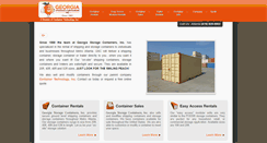 Desktop Screenshot of georgiastoragecontainers.com